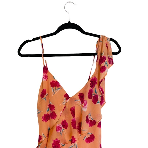 Lulus Floral Print Ruffled High-Low Dress Medium - Picture 11 of 14